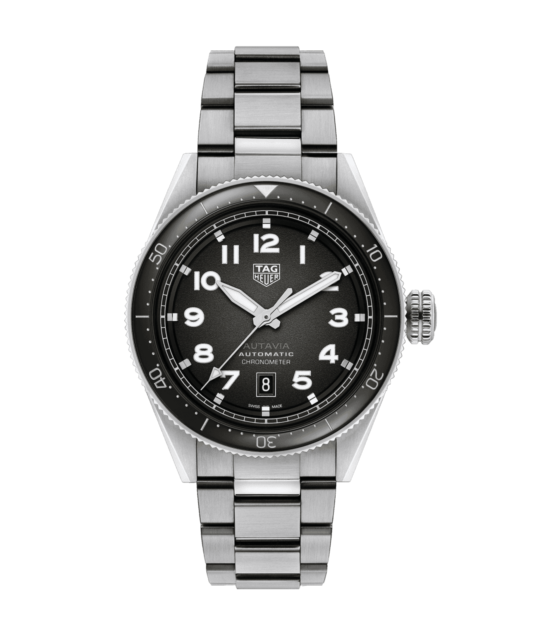 TAG Heuer WBE5114.EB0173 : Autavia Calibre 5 Stainless Steel / Black / Bracelet