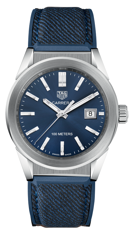 TAG Heuer WBG1310.FT6115 : Carrera Quartz 36 Stainless Steel / Blue / Canvas