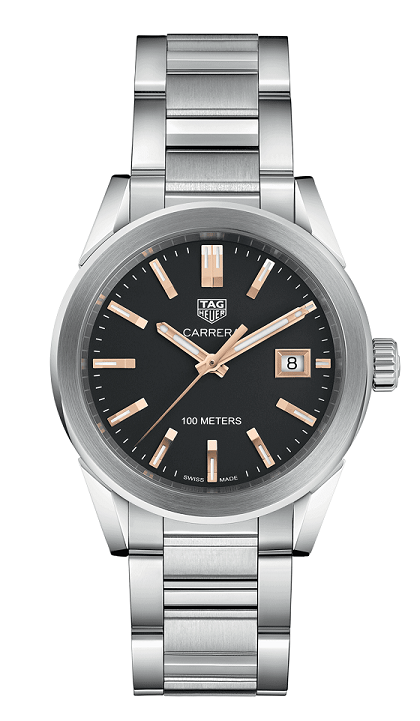 TAG Heuer WBG1311.BA0758 : Carrera Quartz 36 Stainless Steel / Black / Bracelet