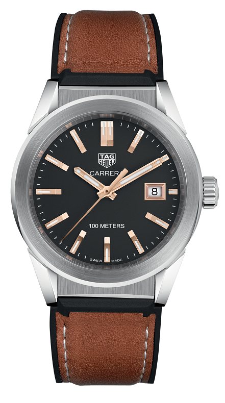TAG Heuer WBG1311.FT6116 : Carrera Quartz 36 Stainless Steel / Black / Calf