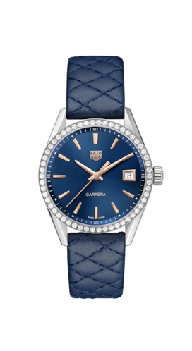 TAG Heuer WBK1317.FC8259 : Carrera Quartz 36 Stainless Steel / Diamond / Blue