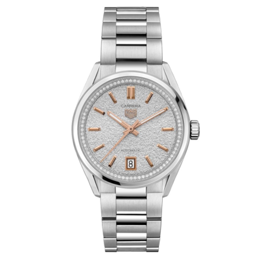 TAG Heuer WBN231B.BA0001 : Carrera Date 36 Stainless Steel / Silver - Diamond