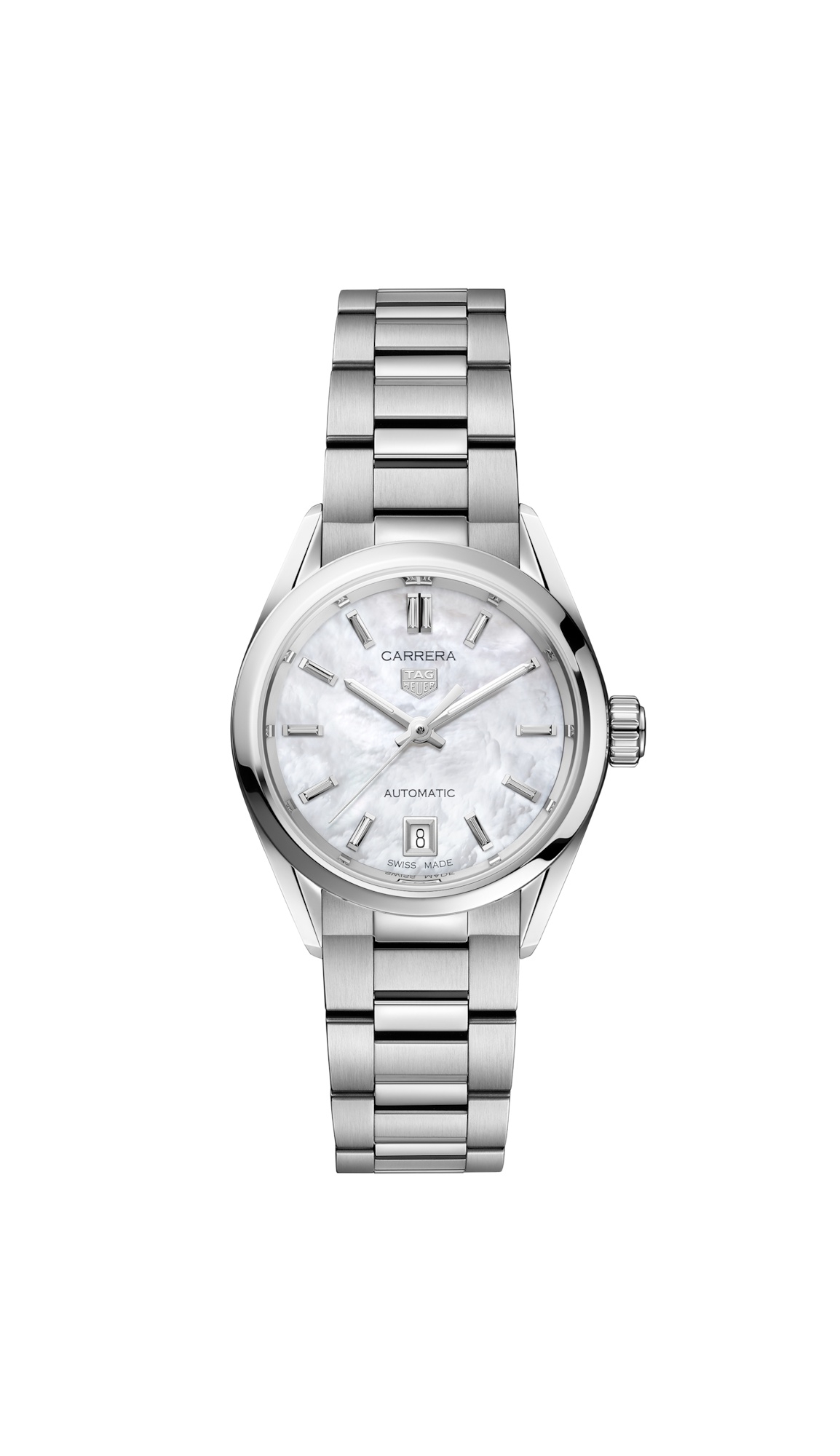 TAG Heuer WBN2410.BA0621 : Carrera Automatic 29 Stainless Steel / MOP / Bracelet