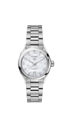 TAG Heuer WBN2412.BA0621 : Carrera Automatic 29 Stainless Steel / MOP - Diamond / Bracelet