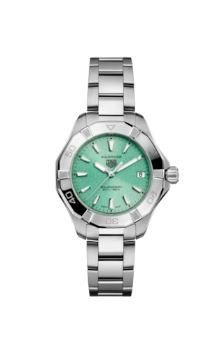 TAG Heuer WBP1315.BA0005 : Aquaracer Professional 200 Solargraph 34 Stainless Steel / Turquoise