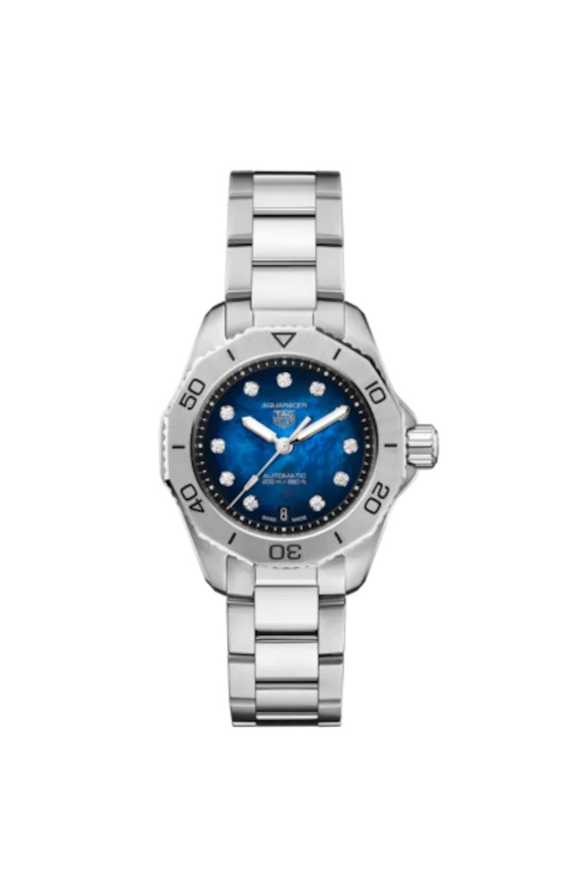 TAG Heuer WBP2411.BA0622 : Aquaracer Professional 200 Automatic 30 Stainless Steel / Blue MOP
