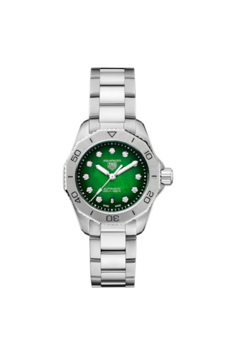 TAG Heuer WBP2415.BA0622 : Aquaracer Professional 200 Automatic 30 Stainless Steel / Green MOP