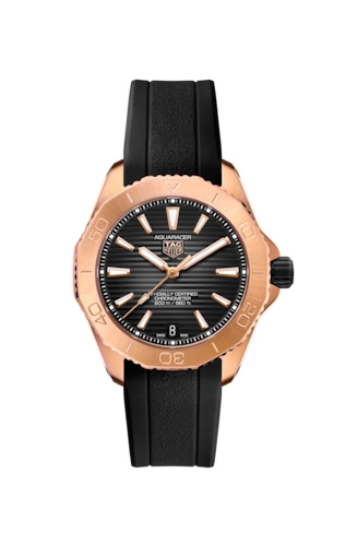 TAG Heuer WBP5150.FT6199 : Aquaracer Professional 200 40 Automatic Rose Gold - Titanium  / Grey  / Rubber