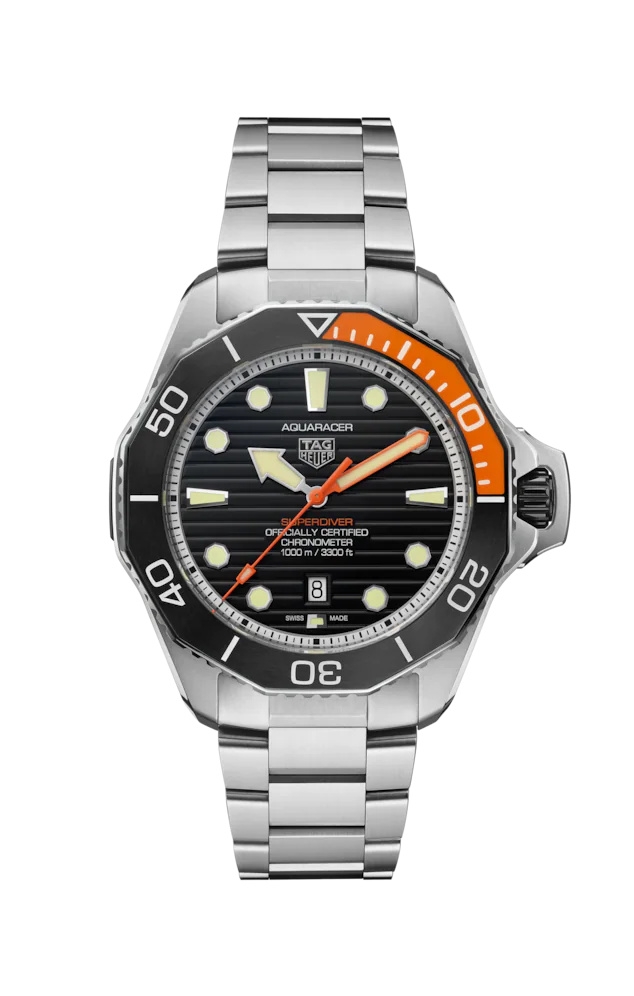TAG Heuer WBP5A8A.BF0619 : Aquaracer Professional 1000 Super Diver Titanium / Black / Bracelet