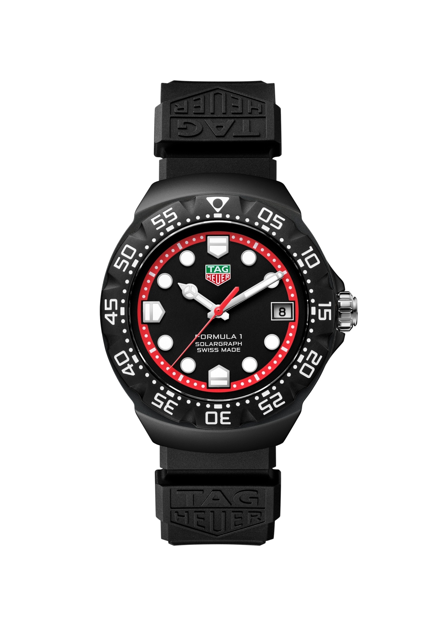 TAG Heuer WBY1114.FT8084 : Formula 1 Solargraph 38 DLC / Black / Rubber