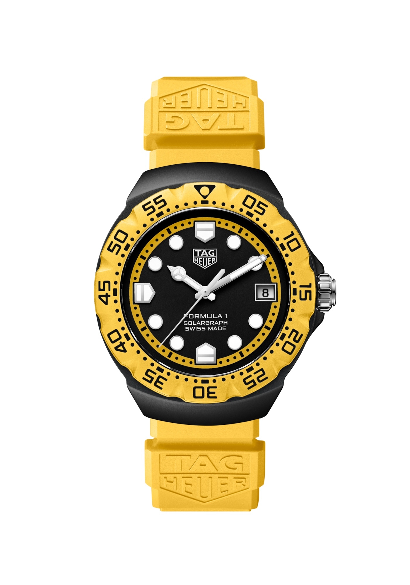 TAG Heuer WBY1117.FT8087 : Formula 1 Solargraph 38 Black Polylight / Black / Rubber