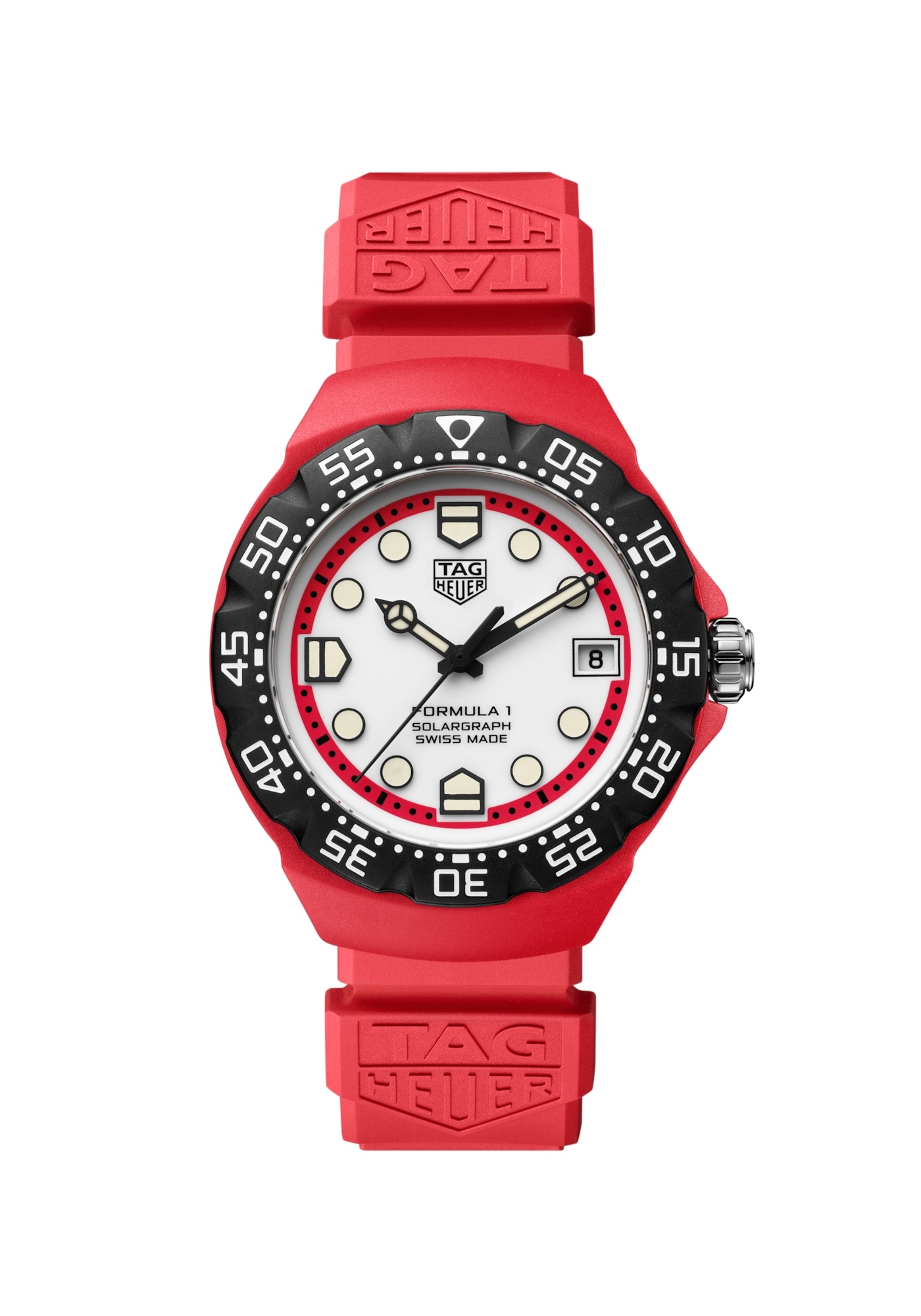TAG Heuer WBY1161.FT8086 : Formula 1 Solargraph 38 Red Polylight / White / Rubber