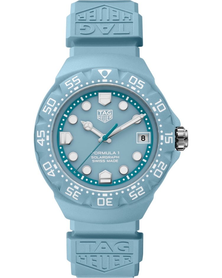 TAG Heuer WBY1163.FT8113 : Formula 1 Solargraph 38 Light Blue Polylight / Light Blue / Rubber