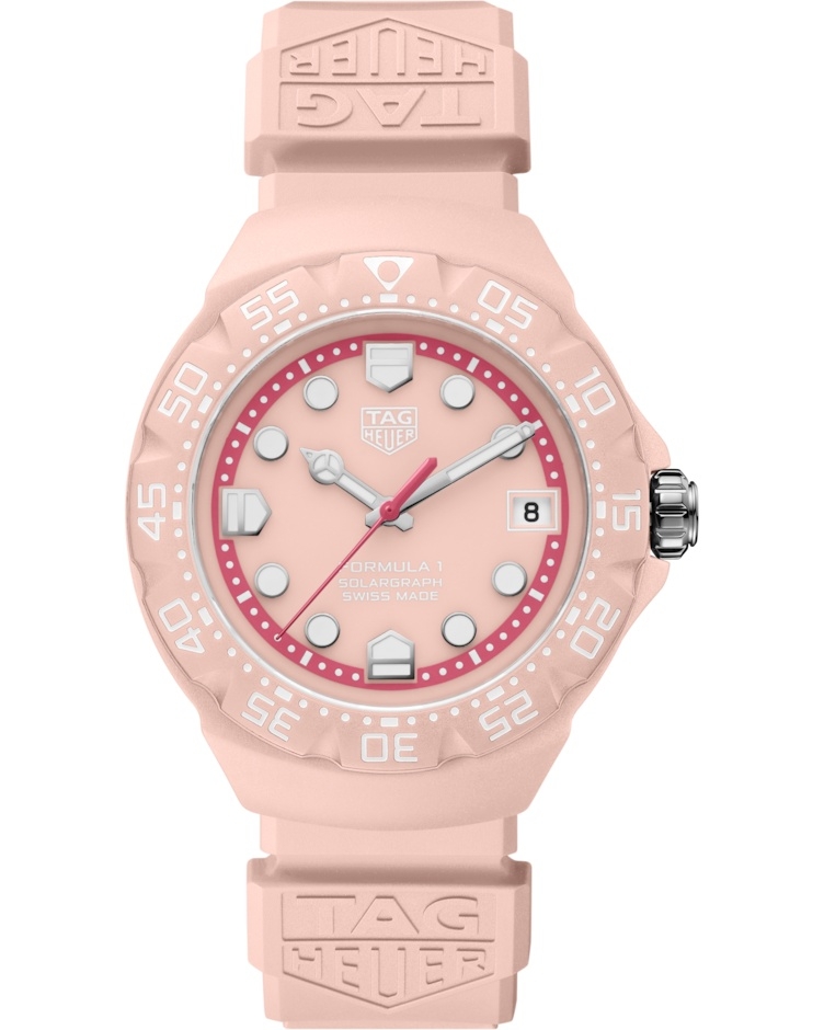 TAG Heuer WBY1165.FT8115 : Formula 1 Solargraph 38 Pink Polylight / Pink / Rubber