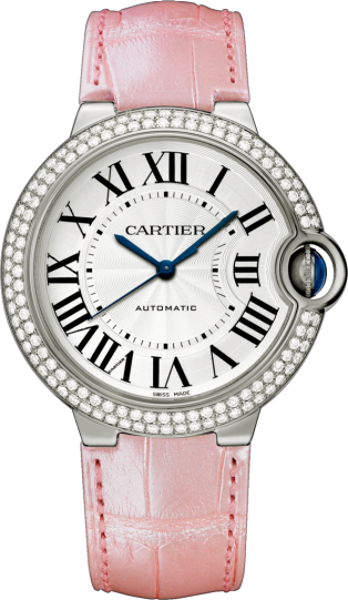 Cartier WE900651 : Ballon Blue de Cartier 36 Automatic White Gold / Diamonds / Pink