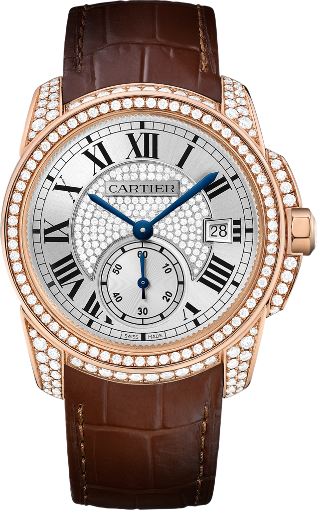 Cartier WF100015 : Calibre de Cartier 38 Pink Gold / Silver / Full Diamond