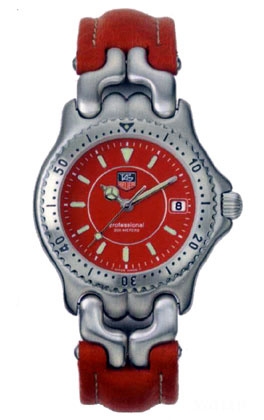 TAG Heuer WG121C.FC6149 : S/EL Quartz 33 Stainless Steel / Red / Strap