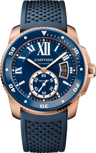 Cartier WGCA0010 : Calibre de Cartier Diver Pink Gold / Blue