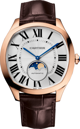 Cartier WGNM0008 : Drive de Cartier Moon Phases Pink Gold / Silver