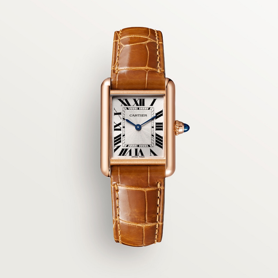Cartier WGTA0010 : Tank Louis Cartier Small Manual Rose Gold / Silver