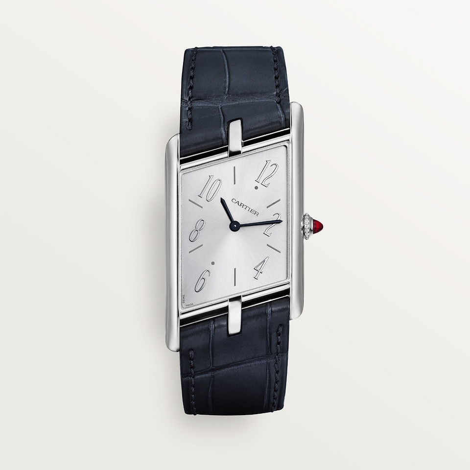 Cartier WGTA0042 : Tank Asymétrique Platinum / Silver