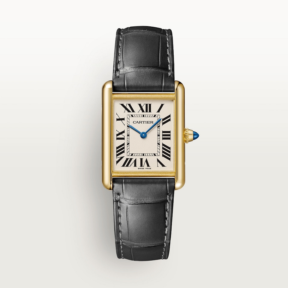 Cartier WGTA0067 : Tank Louis Cartier Large Quartz Yellow Gold / Silver