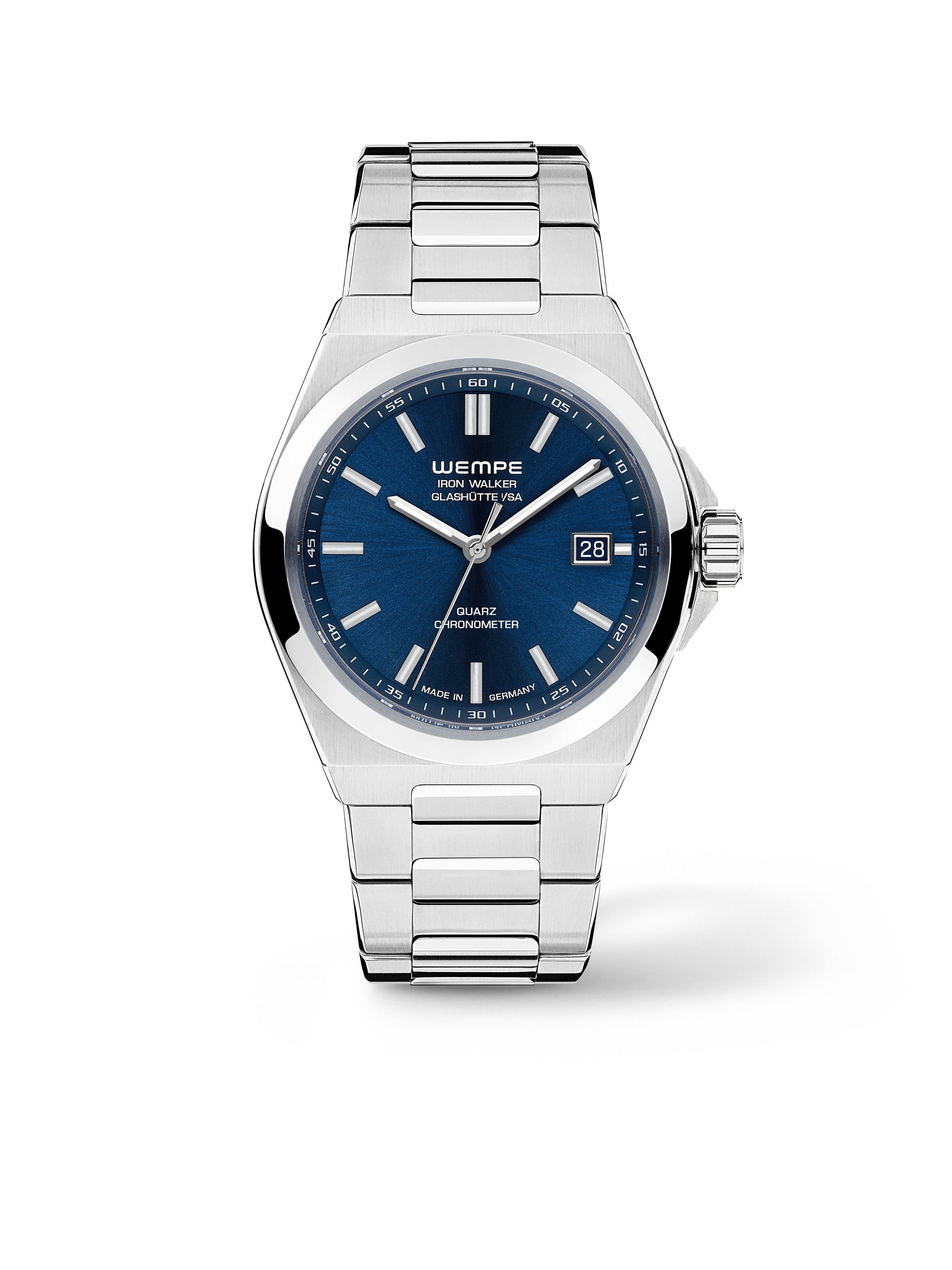 Wempe Glashütte I/SA WI000006 : Iron Walker Quartz Men Blue