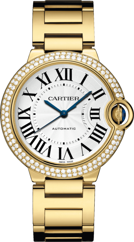 Cartier WJBB0007 : Ballon Blue de Cartier 36 Automatic Yellow Gold / Diamonds / Bracelet