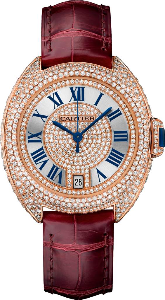 Cartier WJCL0036 : Clé de Cartier 35 Pink Gold / Full Diamonds / Red