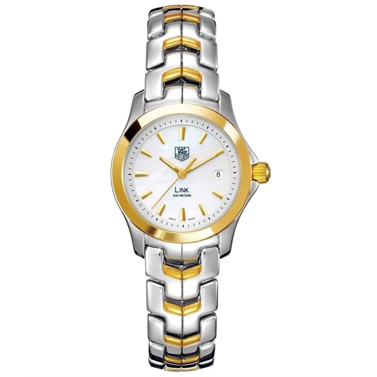 TAG Heuer WJF1352.BB0581 : Link Quartz 27 Stainless Steel - Yellow Gold / MOP