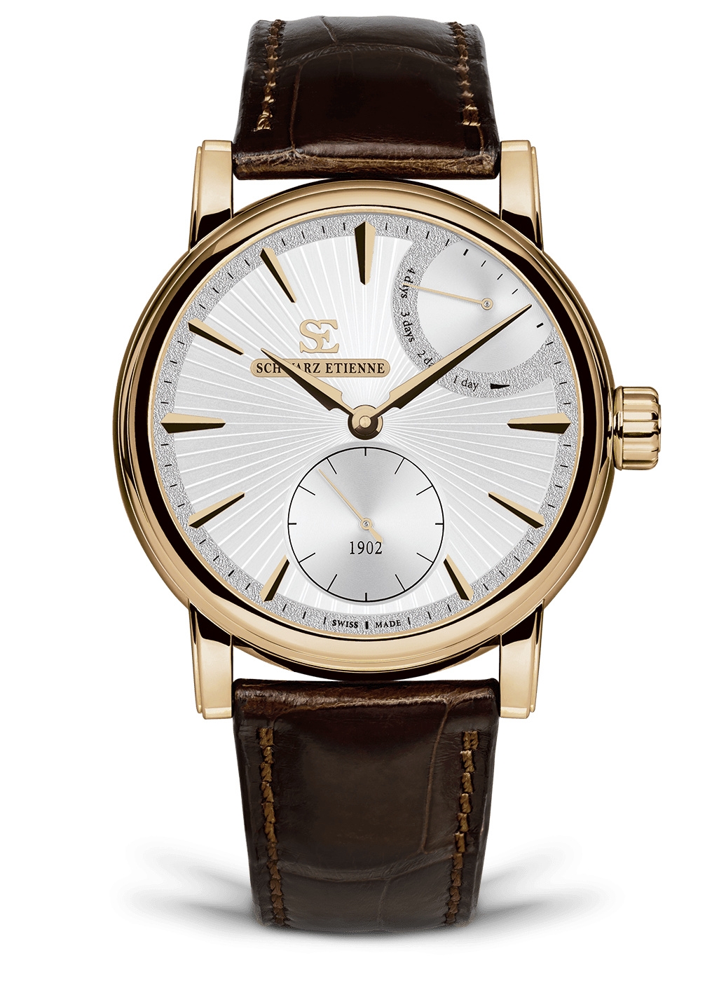 Schwarz Etienne WRO16MS27RB21AA : Roma Power Reserve Rose Gold / Silver