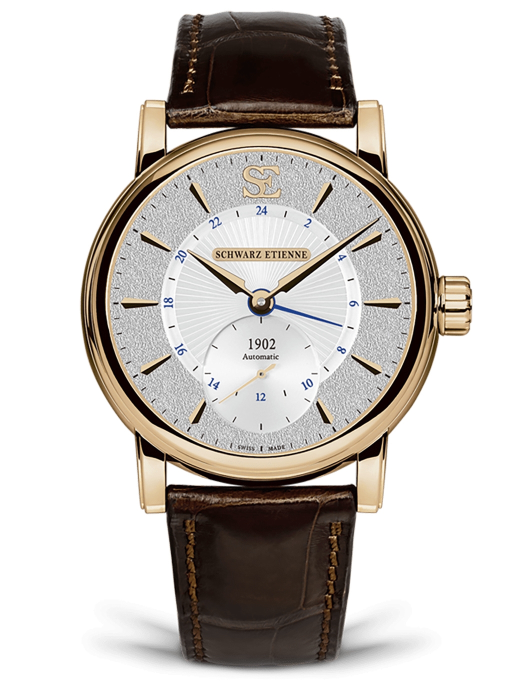 Schwarz Etienne WRO17MA27RB21AA : Roma GMT Rose Gold / Silver