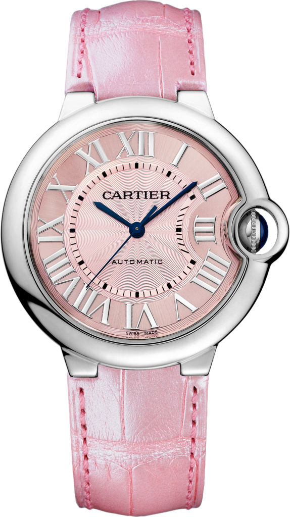 Cartier WSBB0007 : Ballon Blue de Cartier 36 Automatic Stainless Steel / Pink