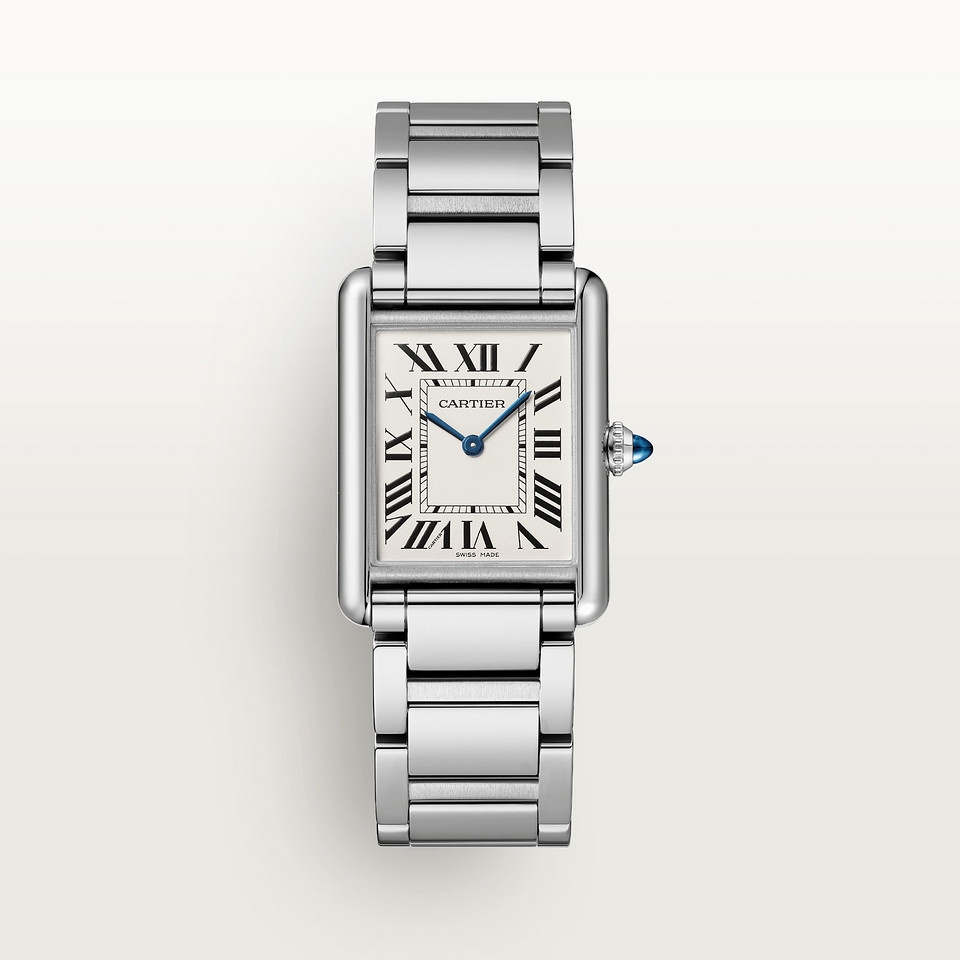 Cartier WSTA0052 : Tank Must Large Quartz Stainless Steel / Silver / Bracelet