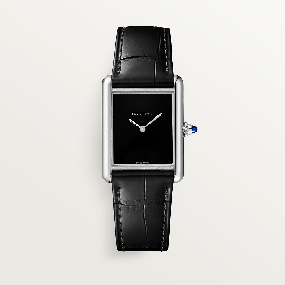 Cartier WSTA0072 : Tank Must Large Quartz Stainless Steel / Silver