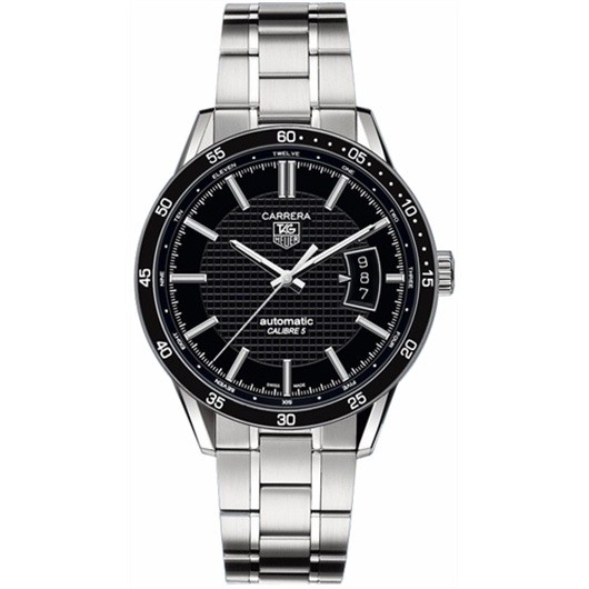 TAG Heuer WV211M.BA0787 : Carrera Calibre 5 39 Stainless Steel / Black / Bracelet