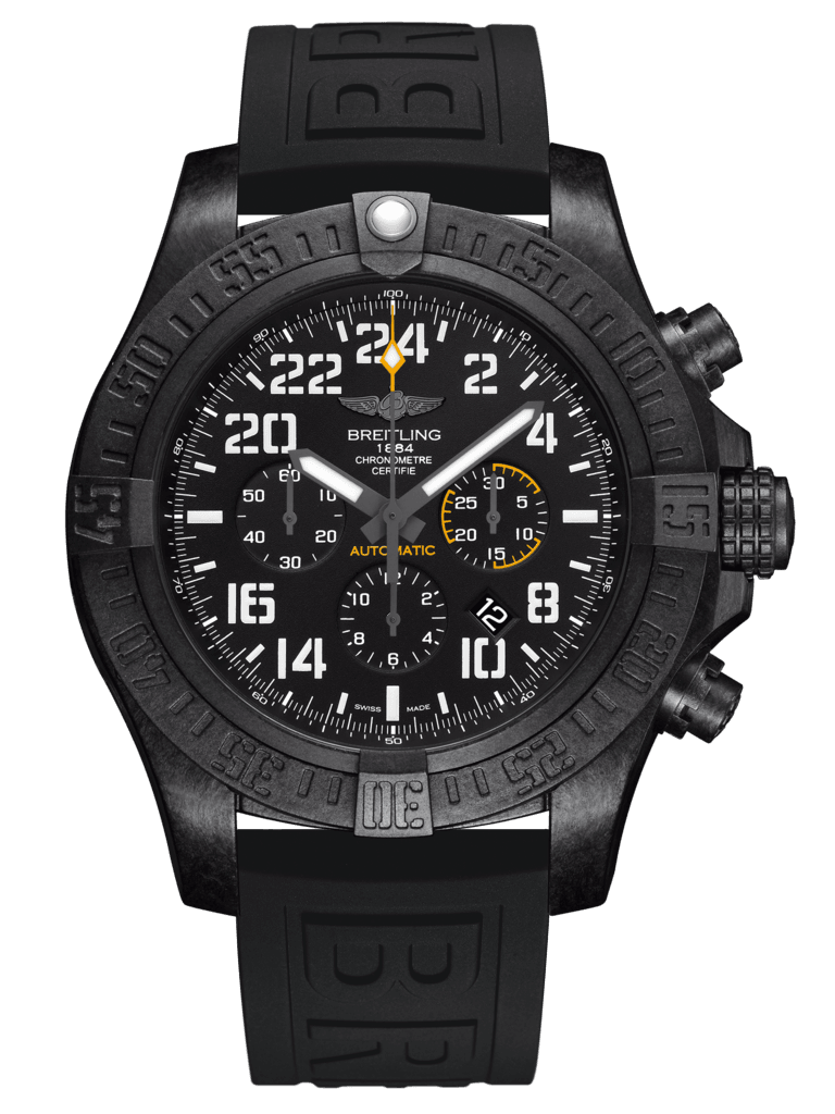 Breitling XB1210E41B1S1 : Avenger Hurricane 24H Breitlight / Volcano Black / Rubber / Folding