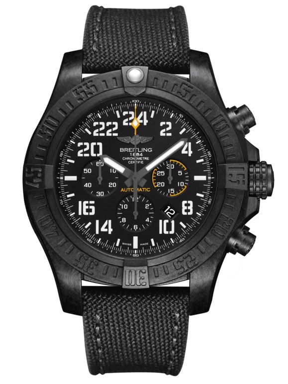 Breitling XB1210E41B1W1 : Avenger Hurricane 24H Breitlight / Volcano Black / Military / Pin