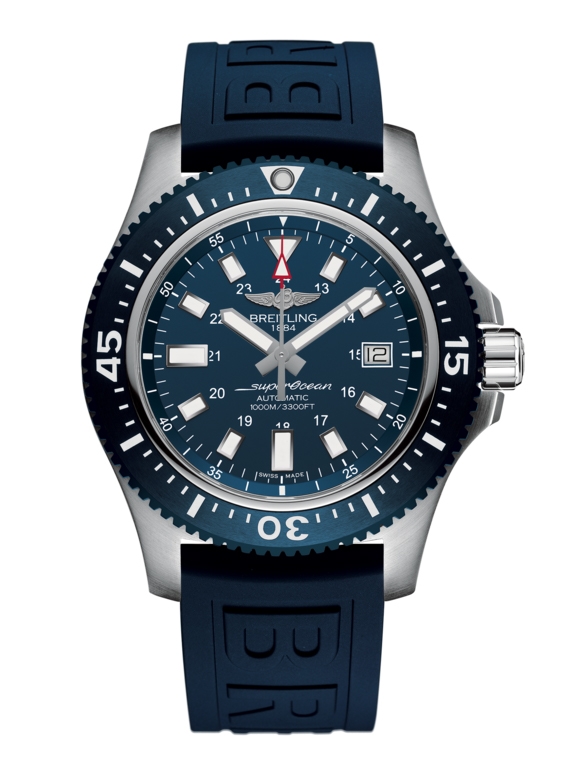 Breitling Y1739316.C959.158S : Superocean 44 Special Stainless Steel / Marine Blue / Rubber