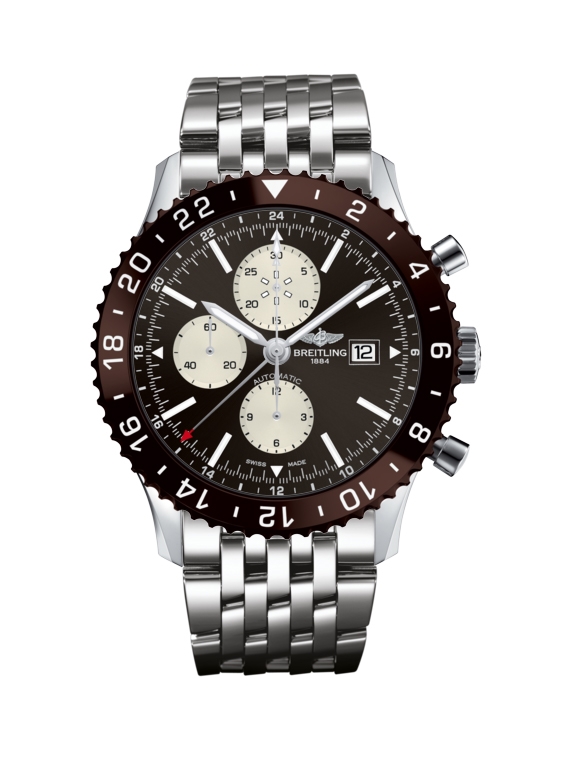 Breitling Y2431033.Q621.443A : Chronoliner Stainless Steel / Bronze / Bracelet