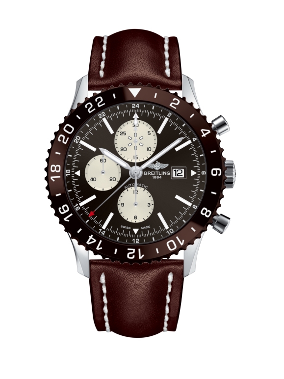 Breitling Y2431033.Q621.443X : Chronoliner Stainless Steel / Bronze / Calf